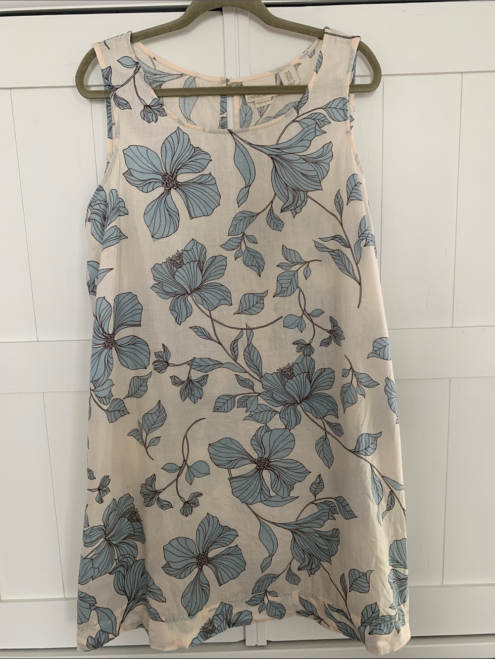 Cynthia Rowley Linen Floral Dress Size 1X XL
